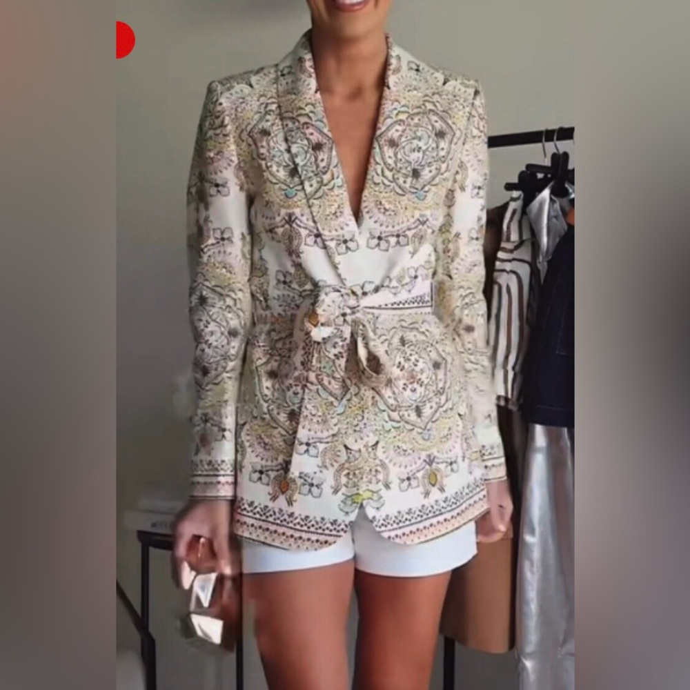 Zara Multicolor Patterned Jacket size S - image 3